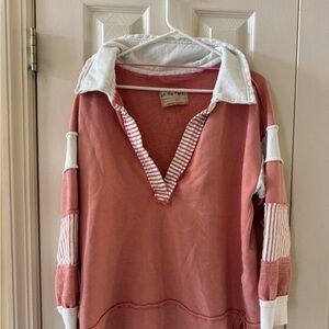 Free People Retro Rugby Striped Polo